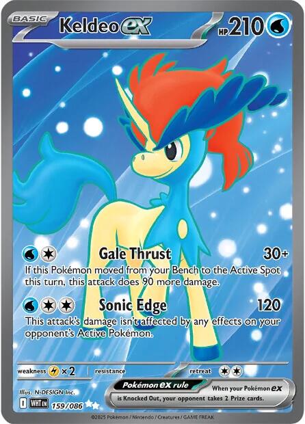 Keldeo ex (159/086) [Scarlet & Violet: White Flare] | Shuffle n Cut Hobbies & Games