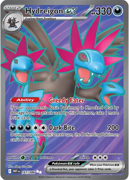 Hydreigon ex (161/086) [Scarlet & Violet: White Flare] | Shuffle n Cut Hobbies & Games