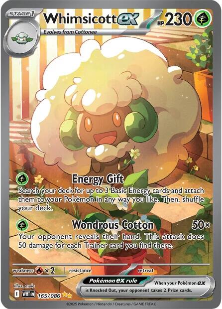 Whimsicott ex (165/086) [Scarlet & Violet: White Flare] | Shuffle n Cut Hobbies & Games