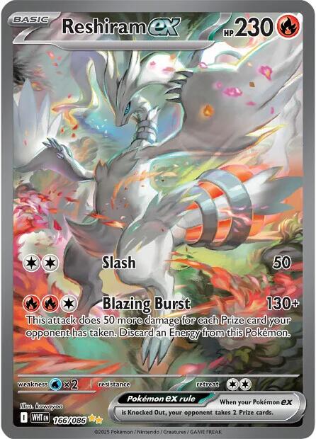 Reshiram ex (166/086) [Scarlet & Violet: White Flare] | Shuffle n Cut Hobbies & Games