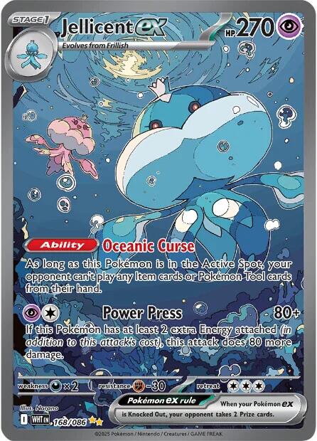 Jellicent ex (168/086) [Scarlet & Violet: White Flare] | Shuffle n Cut Hobbies & Games