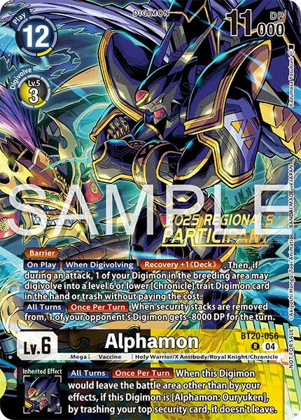 Alphamon [BT20-056] (Regionals 25-26 Season 2 Participant) [Release Special Booster Ver.2.0] | Shuffle n Cut Hobbies & Games