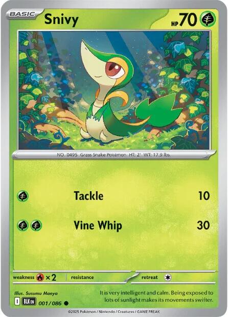 Snivy (001/086) [Scarlet & Violet: Black Bolt] | Shuffle n Cut Hobbies & Games