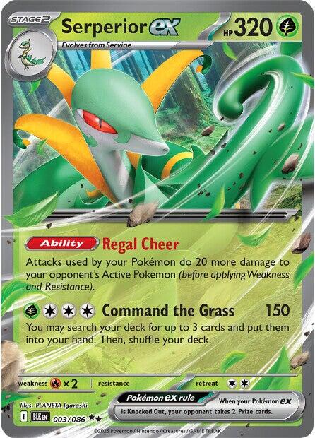 Serperior ex (003/086) [Scarlet & Violet: Black Bolt] | Shuffle n Cut Hobbies & Games