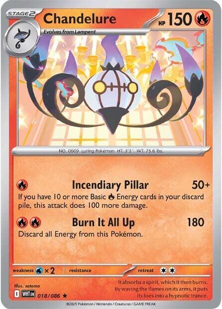 Chandelure (018/086) [Scarlet & Violet: White Flare] | Shuffle n Cut Hobbies & Games