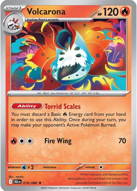 Volcarona (016/086) [Scarlet & Violet: Black Bolt] | Shuffle n Cut Hobbies & Games