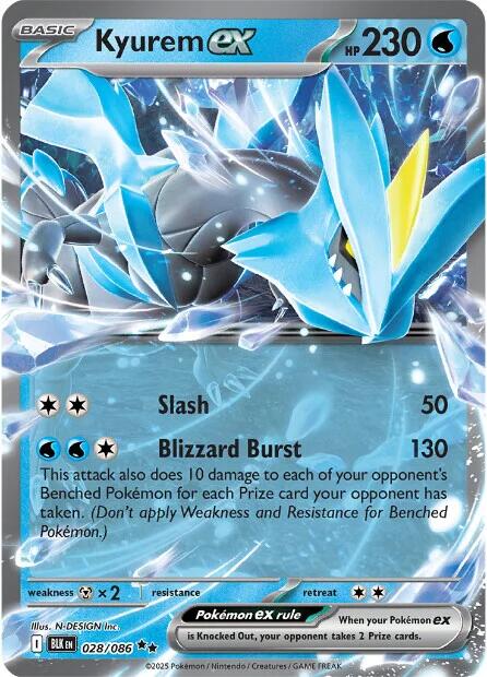Kyurem ex (028/086) [Scarlet & Violet: Black Bolt] | Shuffle n Cut Hobbies & Games