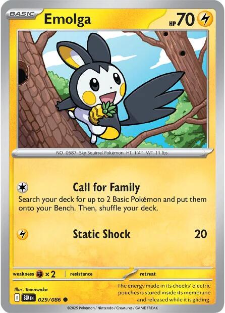 Emolga (029/086) [Scarlet & Violet: Black Bolt] | Shuffle n Cut Hobbies & Games