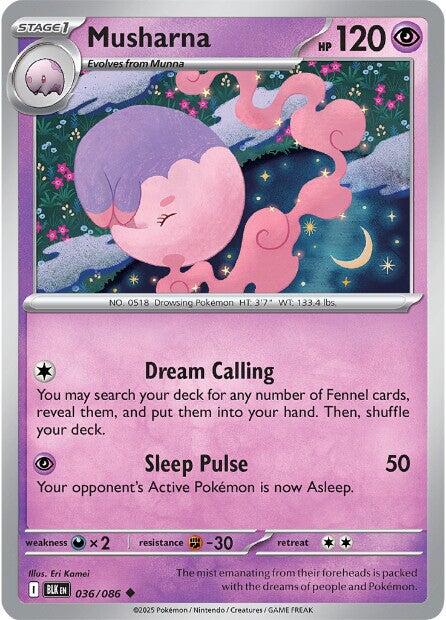 Musharna (036/086) [Scarlet & Violet: Black Bolt] | Shuffle n Cut Hobbies & Games