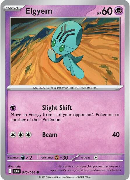 Elgyem (040/086) [Scarlet & Violet: Black Bolt] | Shuffle n Cut Hobbies & Games