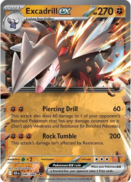 Excadrill ex (046/086) [Scarlet & Violet: Black Bolt] | Shuffle n Cut Hobbies & Games