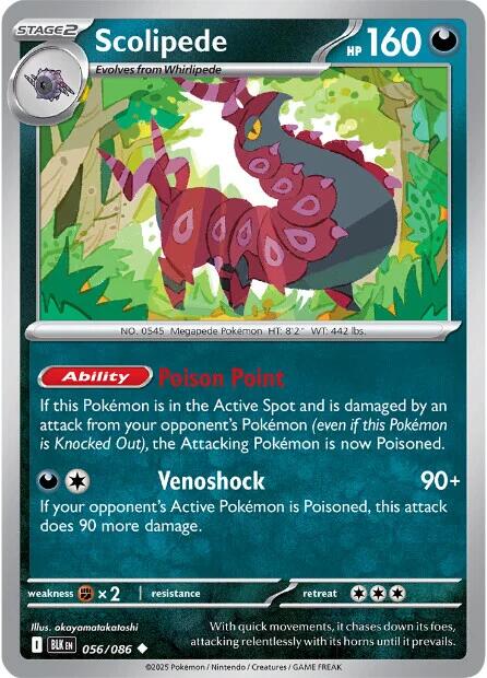 Scolipede (056/086) [Scarlet & Violet: Black Bolt] | Shuffle n Cut Hobbies & Games