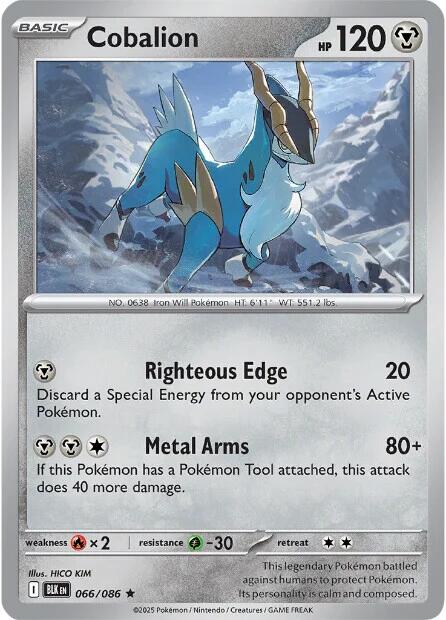 Cobalion (066/086) [Scarlet & Violet: Black Bolt] | Shuffle n Cut Hobbies & Games