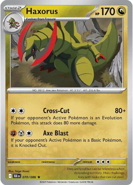 Haxorus (070/086) [Scarlet & Violet: Black Bolt] | Shuffle n Cut Hobbies & Games