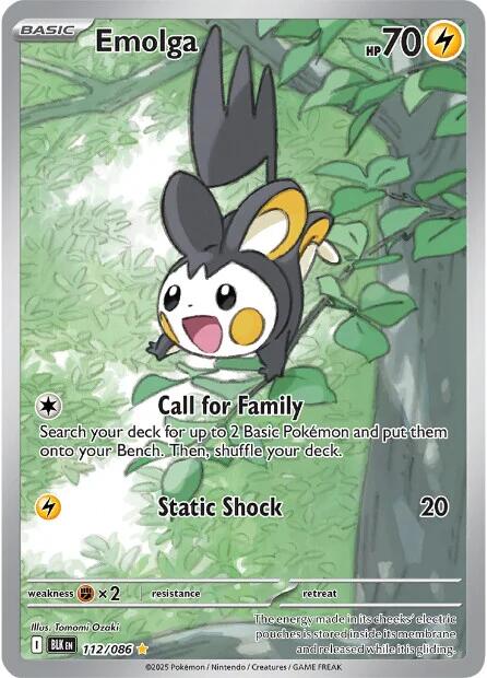 Emolga (112/086) [Scarlet & Violet: Black Bolt] | Shuffle n Cut Hobbies & Games