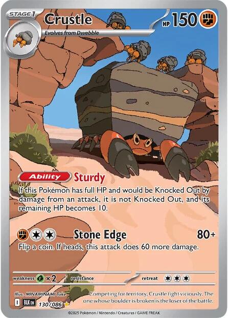 Crustle (130/086) [Scarlet & Violet: Black Bolt] | Shuffle n Cut Hobbies & Games