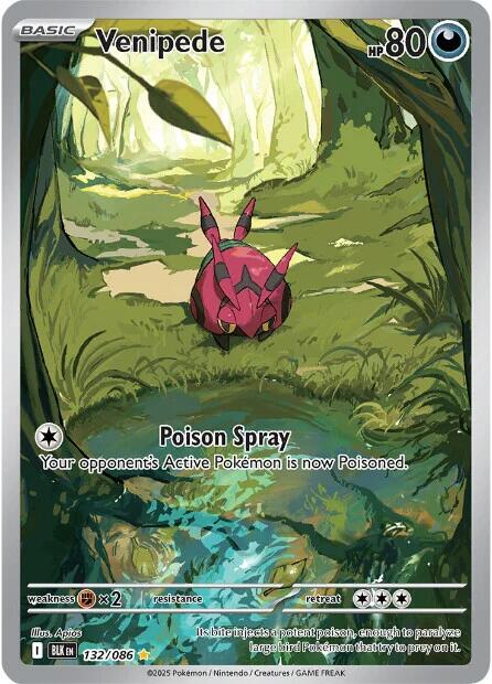 Venipede (132/086) [Scarlet & Violet: Black Bolt] | Shuffle n Cut Hobbies & Games