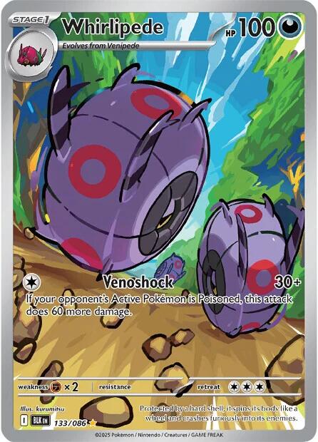 Whirlipede (133/086) [Scarlet & Violet: Black Bolt] | Shuffle n Cut Hobbies & Games