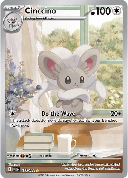 Cinccino (153/086) [Scarlet & Violet: Black Bolt] | Shuffle n Cut Hobbies & Games