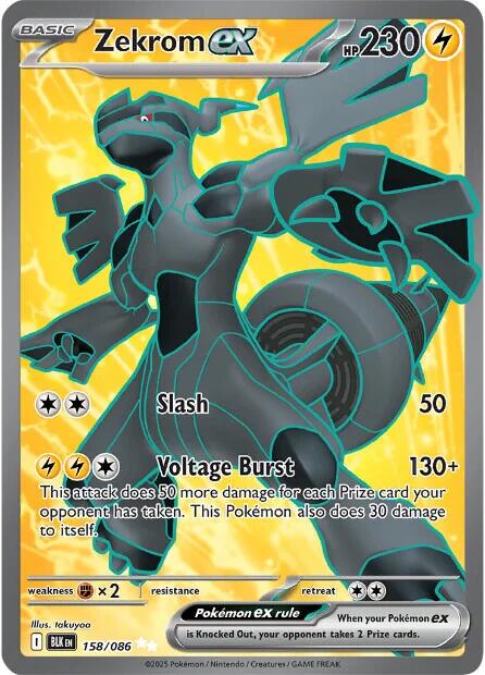 Zekrom ex (158/086) [Scarlet & Violet: Black Bolt] | Shuffle n Cut Hobbies & Games