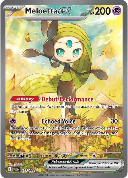Meloetta ex (167/086) [Scarlet & Violet: Black Bolt] | Shuffle n Cut Hobbies & Games