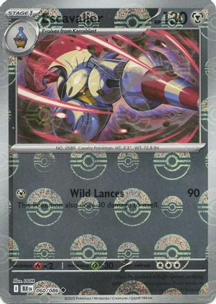 Escavalier (060/086) (Poke Ball Pattern) [Scarlet & Violet: Black Bolt] | Shuffle n Cut Hobbies & Games