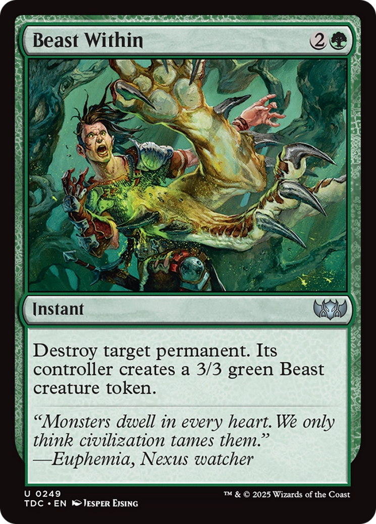 Beast Within [Tarkir: Dragonstorm Commander] | Shuffle n Cut Hobbies & Games