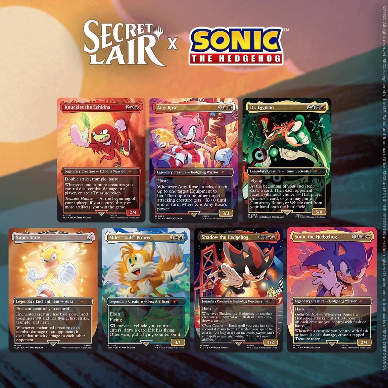 Secret Lair: Drop Series - Secret Lair x Sonic the Hedgehog (Friends & Foes - Non-Foil) | Shuffle n Cut Hobbies & Games