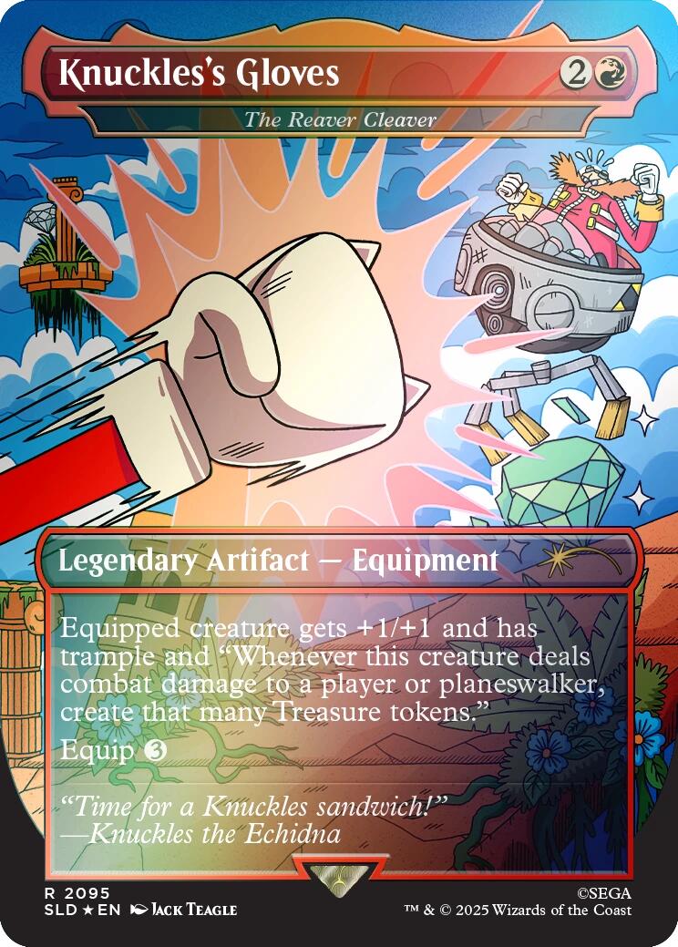 Knuckles's Gloves - The Reaver Cleaver (Rainbow Foil) [Secret Lair Drop Series] | Shuffle n Cut Hobbies & Games