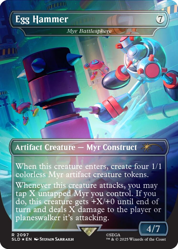 Egg Hammer - Myr Battlesphere (Rainbow Foil) [Secret Lair Drop Series] | Shuffle n Cut Hobbies & Games