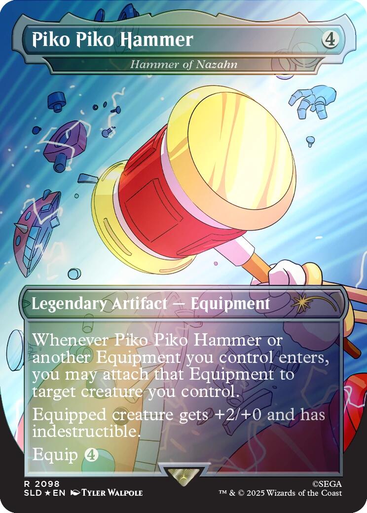 Piko Piko Hammer - Hammer of Nazahn (Rainbow Foil) [Secret Lair Drop Series] | Shuffle n Cut Hobbies & Games