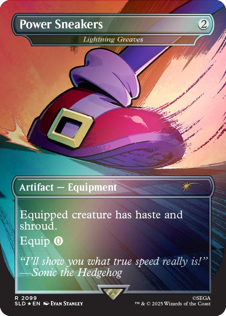 Power Sneakers - Lightning Greaves (Rainbow Foil) [Secret Lair Drop Series] | Shuffle n Cut Hobbies & Games