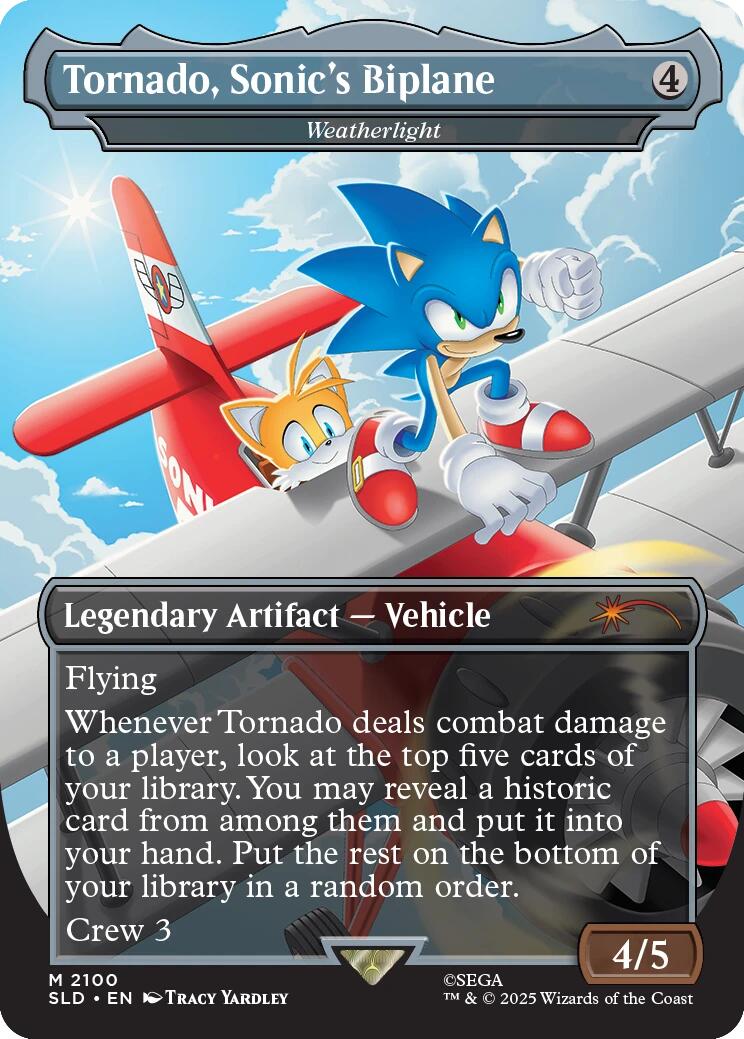 Tornado, Sonic's Biplane - Weatherlight [Secret Lair Drop Series] | Shuffle n Cut Hobbies & Games