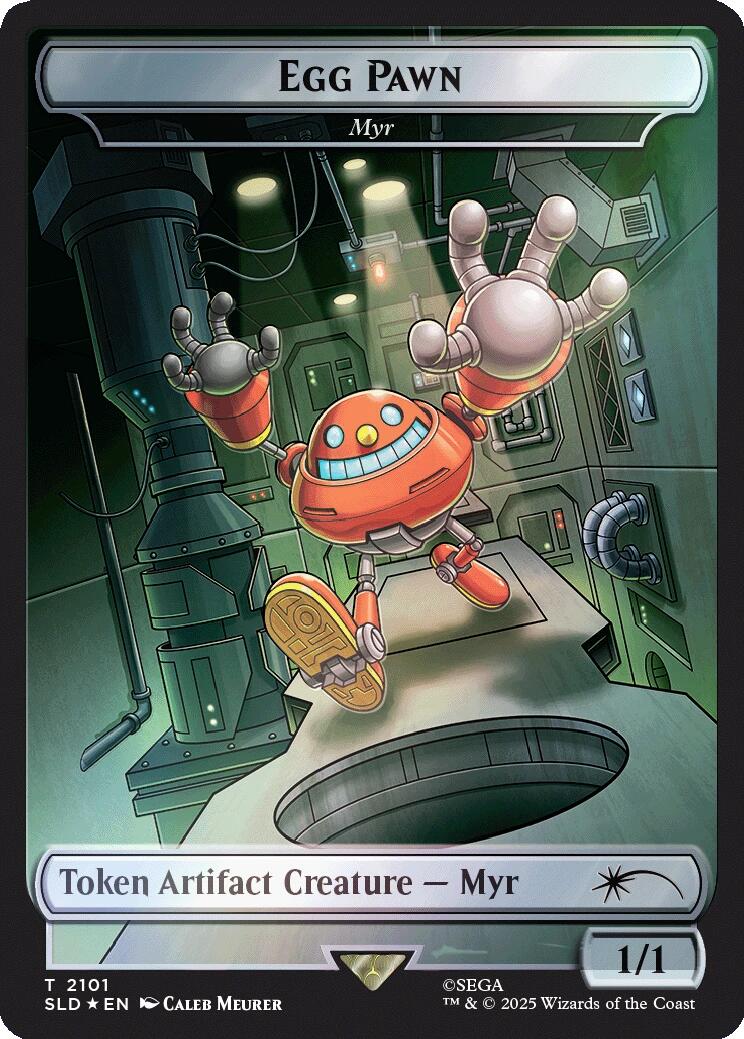 Egg Pawn - Myr Token (Rainbow Foil) [Secret Lair Drop Series] | Shuffle n Cut Hobbies & Games