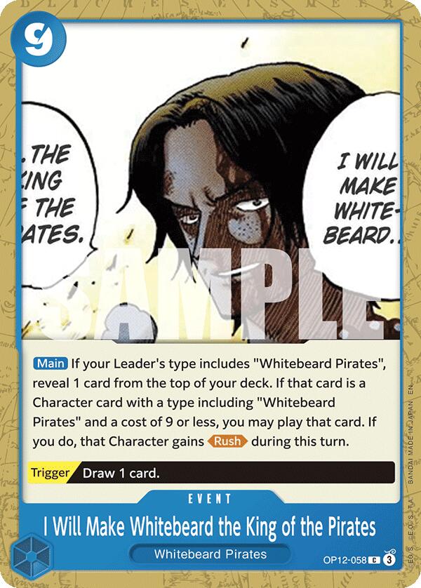 I Will Make Whitebeard the King of the Pirates [Legacy of the Master] | Shuffle n Cut Hobbies & Games