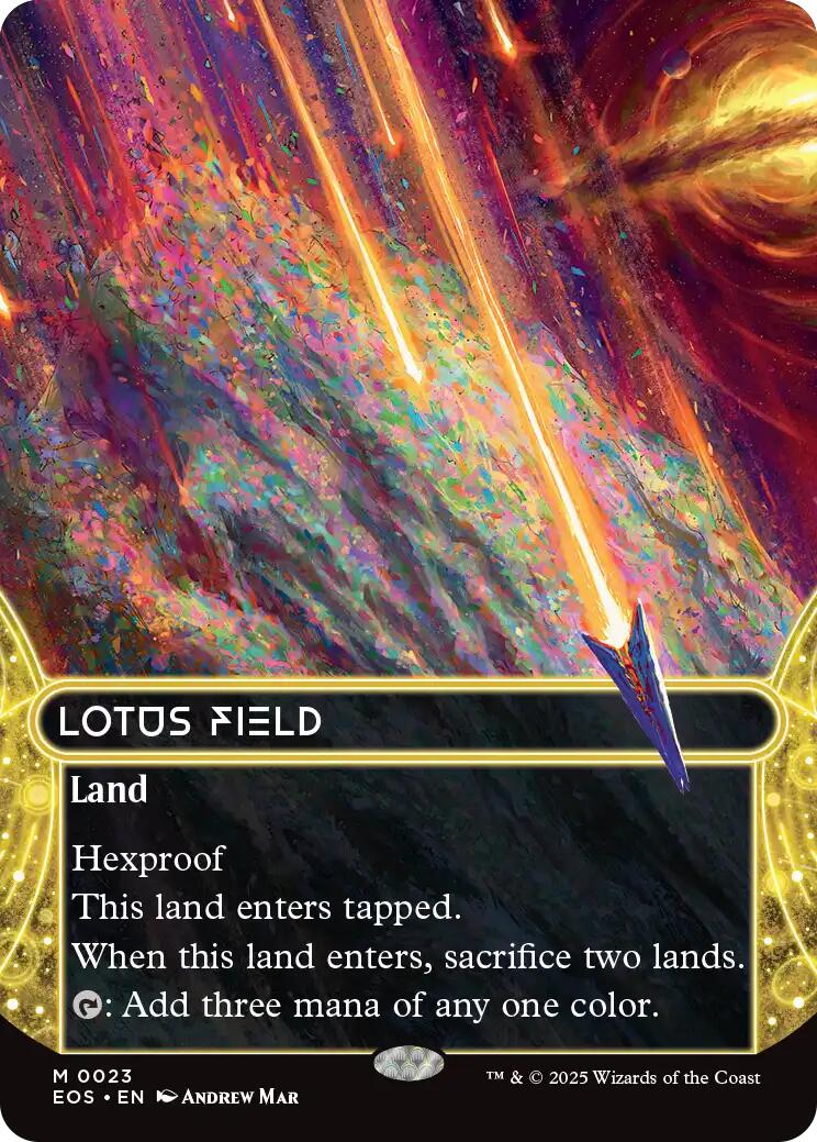 Lotus Field (0023) (Borderless) [Edge of Eternities: Stellar Sights] | Shuffle n Cut Hobbies & Games