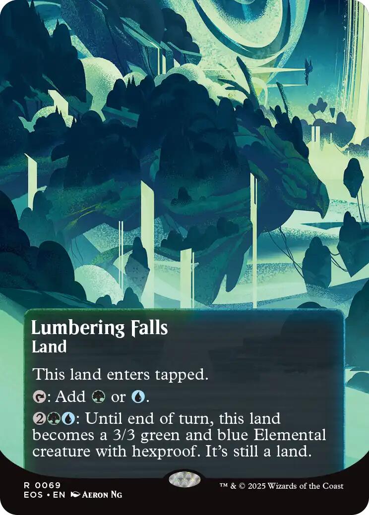 Lumbering Falls (0069) (Borderless) [Edge of Eternities: Stellar Sights] | Shuffle n Cut Hobbies & Games