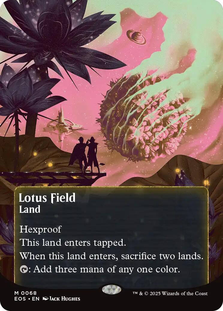 Lotus Field (0068) (Borderless) [Edge of Eternities: Stellar Sights] | Shuffle n Cut Hobbies & Games
