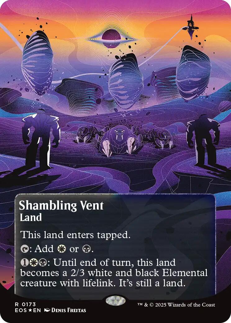 Shambling Vent (0173) (Borderless) (Galaxy Foil) [Edge of Eternities: Stellar Sights] | Shuffle n Cut Hobbies & Games