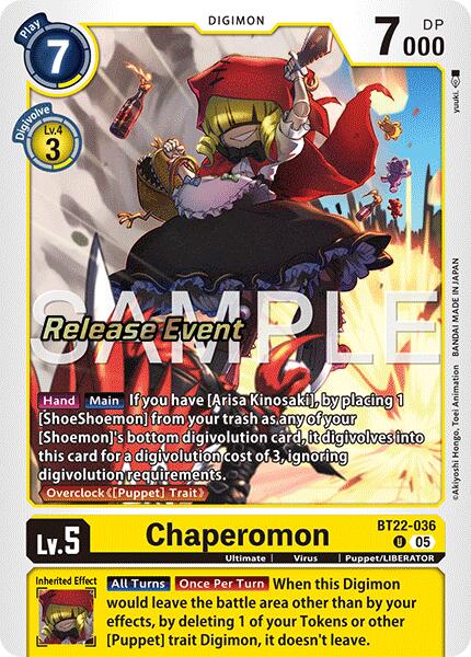 Chaperomon [BT22-036] [Cyber Eden Release Event Cards] | Shuffle n Cut Hobbies & Games