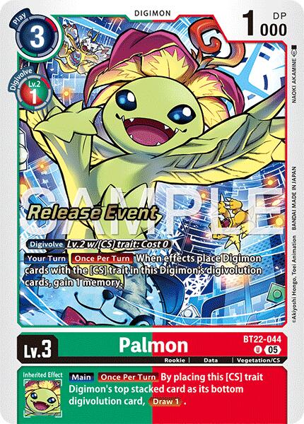 Palmon [BT22-044] [Cyber Eden Release Event Cards] | Shuffle n Cut Hobbies & Games