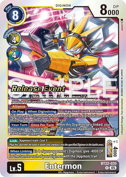 Entermon [BT22-035] [Cyber Eden Release Event Cards] | Shuffle n Cut Hobbies & Games