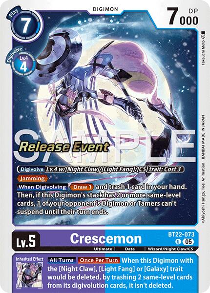Crescemon [BT22-073] [Cyber Eden Release Event Cards] | Shuffle n Cut Hobbies & Games