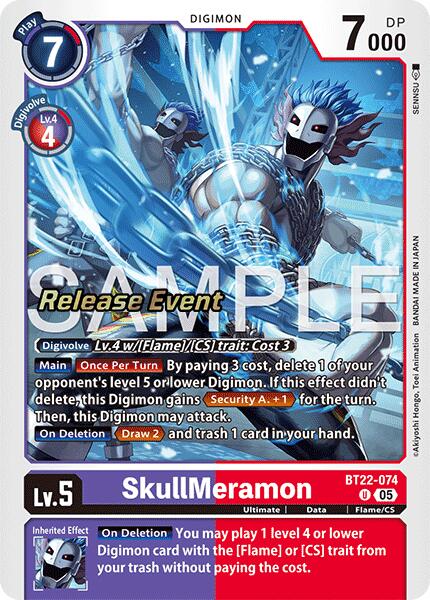 SkullMeramon [BT22-074] [Cyber Eden Release Event Cards] | Shuffle n Cut Hobbies & Games