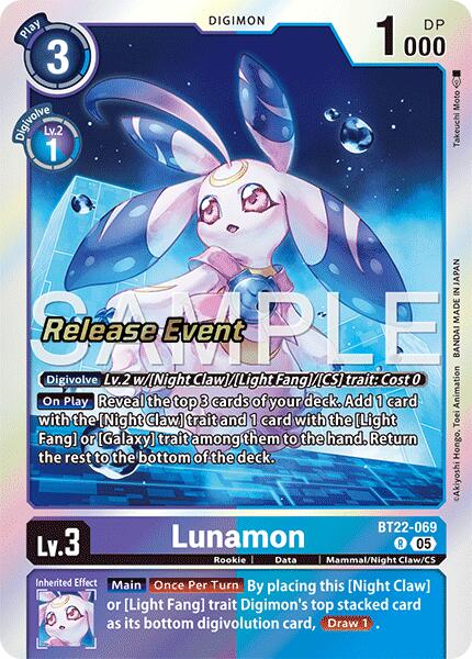 Lunamon [BT22-069] [Cyber Eden Release Event Cards] | Shuffle n Cut Hobbies & Games