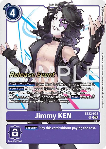 Jimmy KEN [BT22-092] [Cyber Eden Release Event Cards] | Shuffle n Cut Hobbies & Games