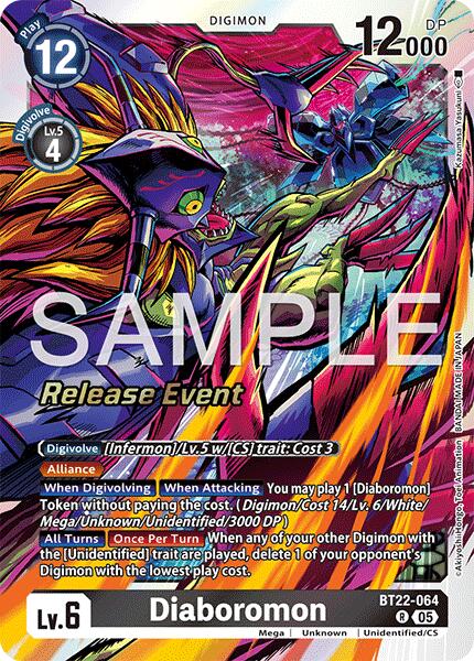 Diaboromon [BT22-064] [Cyber Eden Release Event Cards] | Shuffle n Cut Hobbies & Games