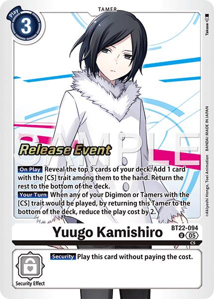 Yuugo Kamishiro [BT22-094] [Cyber Eden Release Event Cards] | Shuffle n Cut Hobbies & Games