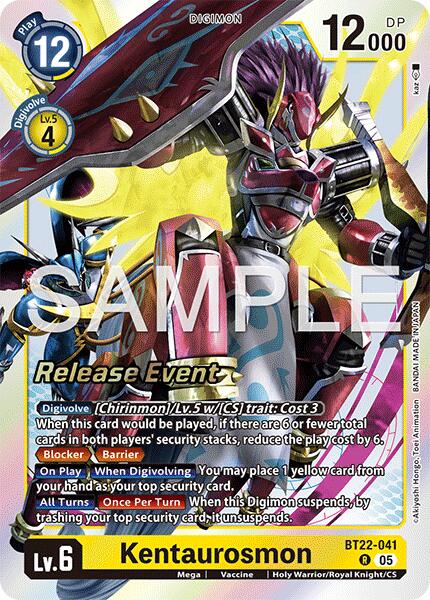 Kentaurosmon [BT22-041] [Cyber Eden Release Event Cards] | Shuffle n Cut Hobbies & Games