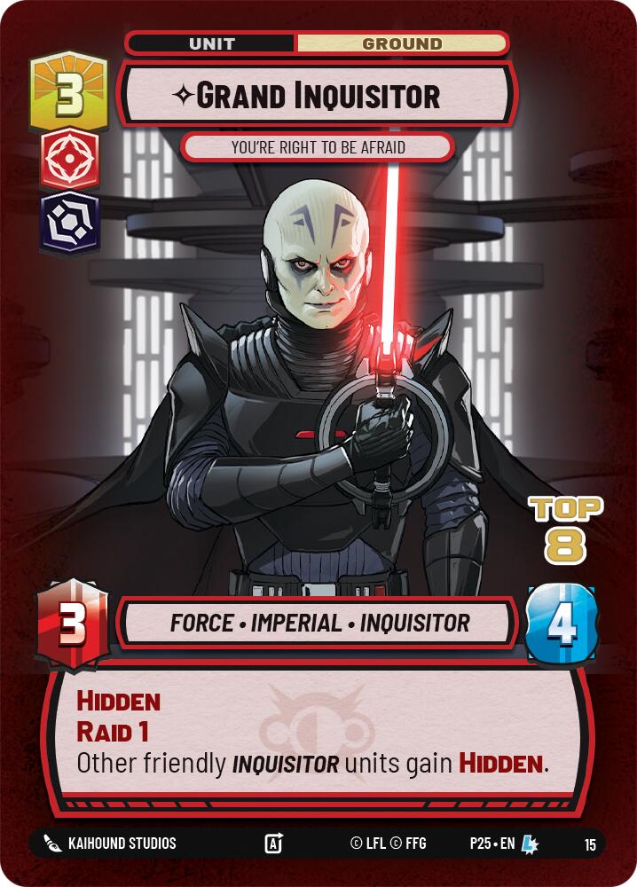 Grand Inquisitor - You're Right to Be Afraid (Top 8) (15) (15) [Organized Play Promos] | Shuffle n Cut Hobbies & Games